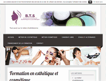 Tablet Screenshot of bts-esthetiquecosmetique.com